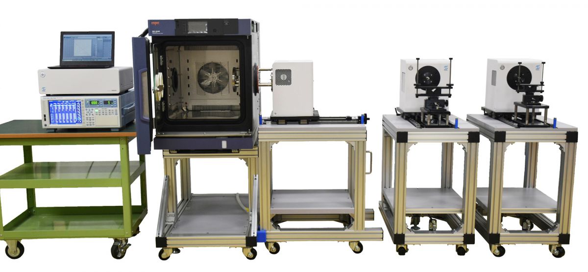 模拟电机运行环境电机负载特性测试系统，包括温度和湿度